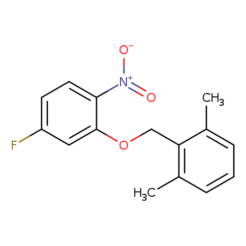 2-((5-Fluoro-2-nitrophenoxy)methyl)-1,3-dimethylbenzene