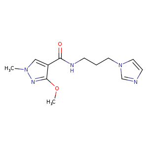 N-[3-(1H-imidazol-1-yl)propyl]-3-methoxy-1-methyl-1H-pyrazole-4-carboxamide