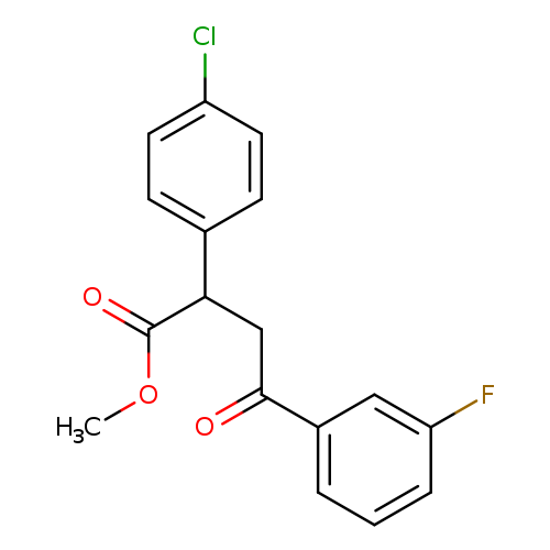 methyl 2-(4-chlorophenyl)-4-(3-fluorophenyl)-4-oxobutanoate