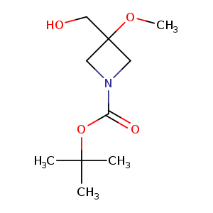1-Azetidinecarboxylic acid, 3-(hydroxymethyl)-3-methoxy-, 1,1-dimethylethyl ester