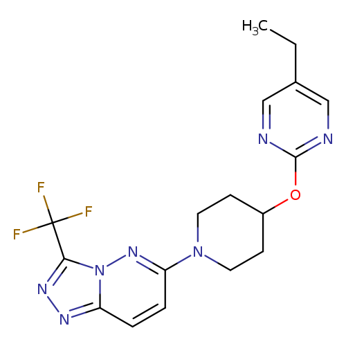 5-ethyl-2-({1-[3-(trifluoromethyl)-[1,2,4]triazolo[4,3-b]pyridazin-6-yl]piperidin-4-yl}oxy)pyrimidine