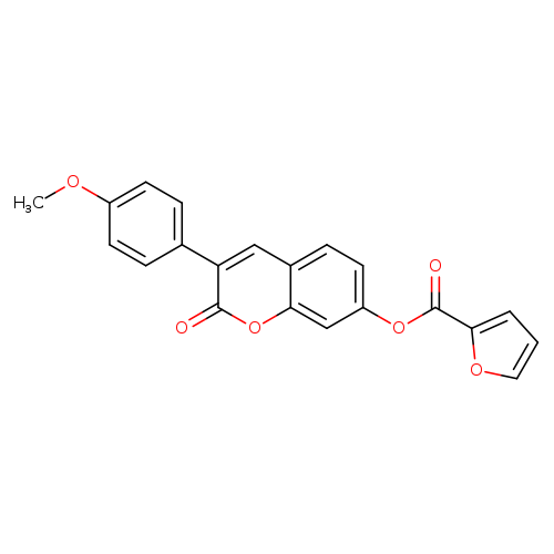 3-(4-methoxyphenyl)-2-oxo-2H-chromen-7-yl furan-2-carboxylate