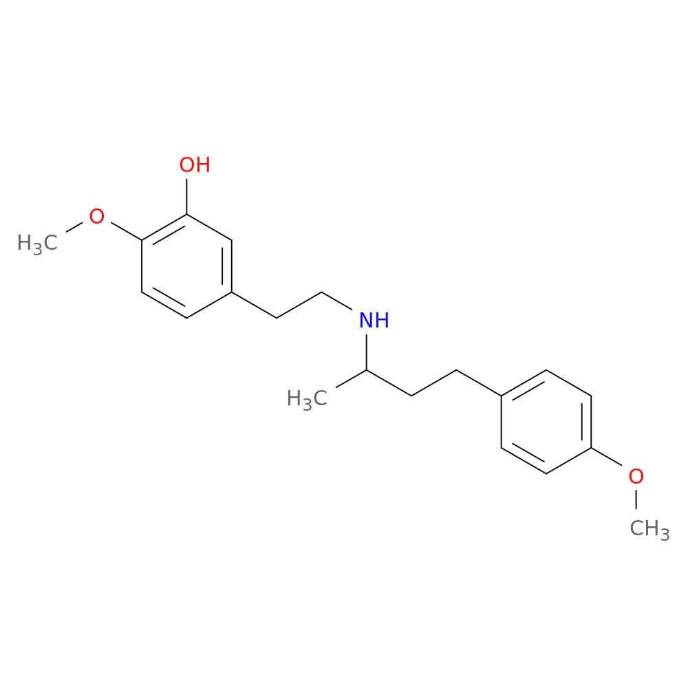2-Methoxy-5-[2-[[3-(4-methoxyphenyl)-1-methylpropyl]amino]ethyl]phenol