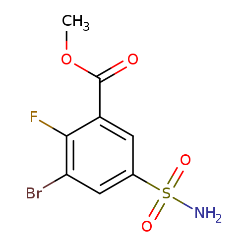 methyl3-bromo-2-fluoro-5-sulfamoylbenzoate