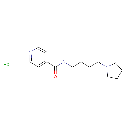 N-[4-(pyrrolidin-1-yl)butyl]pyridine-4-carboxamide hydrochloride