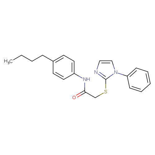 N-(4-butylphenyl)-2-[(1-phenyl-1H-imidazol-2-yl)sulfanyl]acetamide