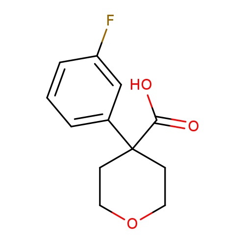 4-(3-Fluorophenyl);tetrahydro-2H-pyran-4-carboxylic acid