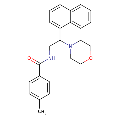 4-methyl-N-[2-(morpholin-4-yl)-2-(naphthalen-1-yl)ethyl]benzamide