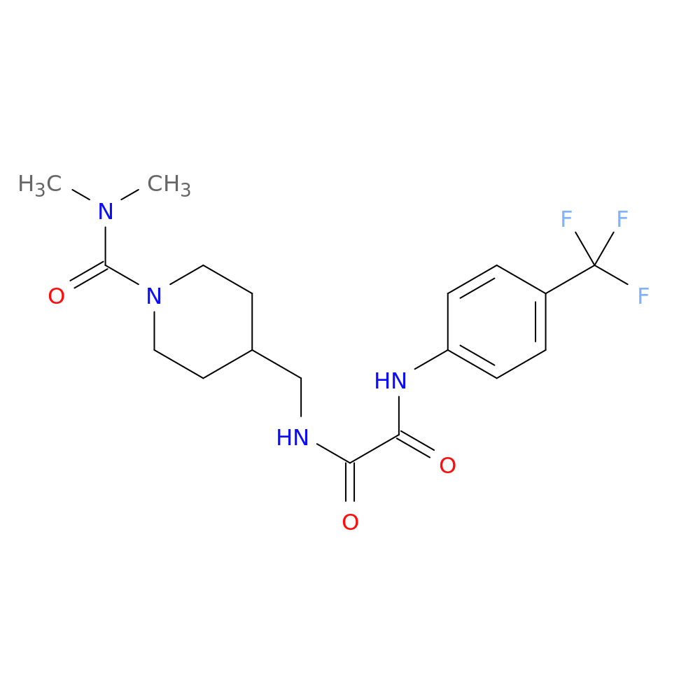 N-{[1-(dimethylcarbamoyl)piperidin-4-yl]methyl}-N'-[4-(trifluoromethyl)phenyl]ethanediamide