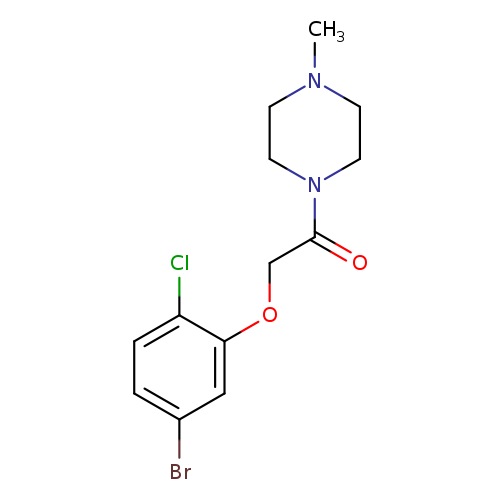 2-(5-Bromo-2-chlorophenoxy)-1-(4-methylpiperazin-1-yl)ethanone