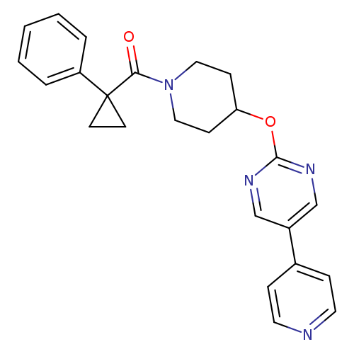 2-{[1-(1-phenylcyclopropanecarbonyl)piperidin-4-yl]oxy}-5-(pyridin-4-yl)pyrimidine