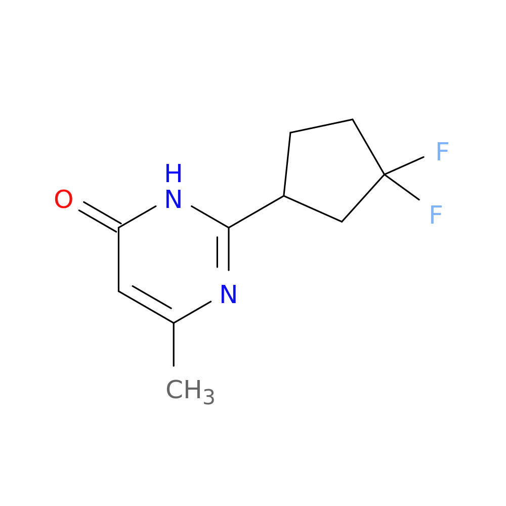 2-(3,3-difluorocyclopentyl)-6-methyl-3,4-dihydropyrimidin-4-one