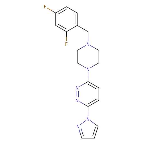 3-{4-[(2,4-difluorophenyl)methyl]piperazin-1-yl}-6-(1H-pyrazol-1-yl)pyridazine