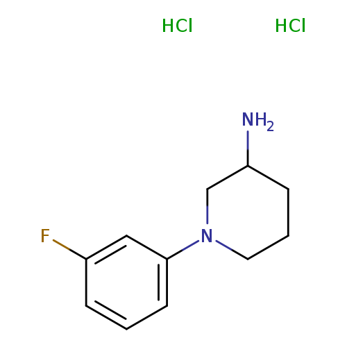 1-(3-Fluorophenyl)piperidin-3-amine dihydrochloride