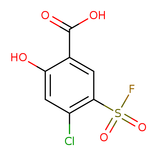 4-chloro-5-(fluorosulfonyl)-2-hydroxybenzoicacid