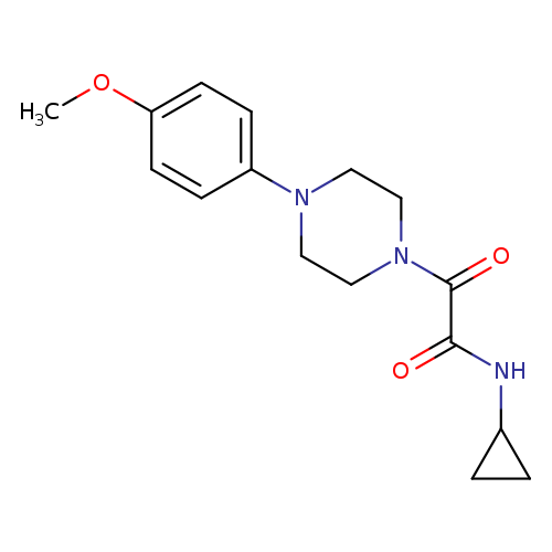 N-cyclopropyl-2-[4-(4-methoxyphenyl)piperazin-1-yl]-2-oxoacetamide
