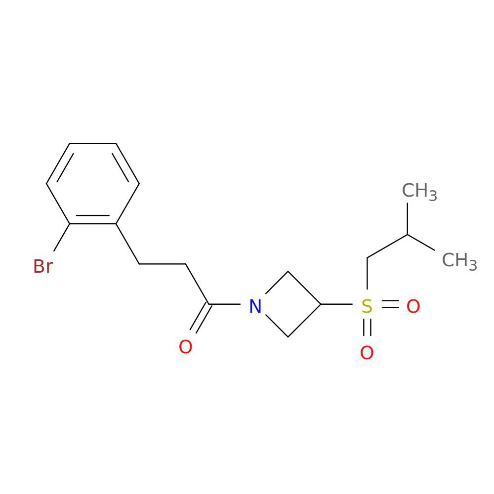 3-(2-bromophenyl)-1-[3-(2-methylpropanesulfonyl)azetidin-1-yl]propan-1-one