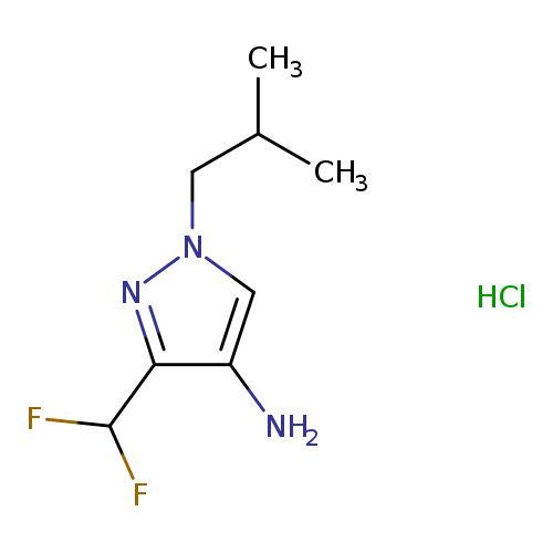 3-(difluoromethyl)-1-(2-methylpropyl)-1H-pyrazol-4-amine hydrochloride
