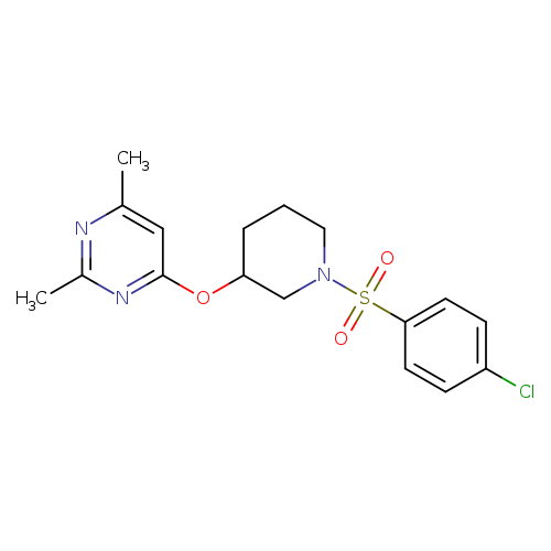 4-{[1-(4-chlorobenzenesulfonyl)piperidin-3-yl]oxy}-2,6-dimethylpyrimidine