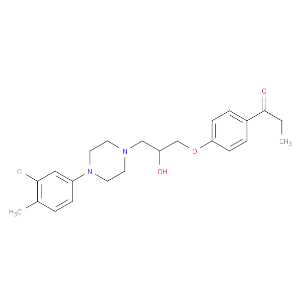 1-(4-{3-[4-(3-chloro-4-methylphenyl)piperazin-1-yl]-2-hydroxypropoxy}phenyl)propan-1-one