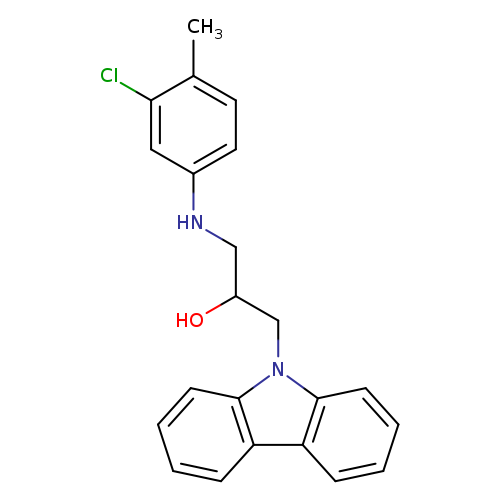 1-Carbazol-9-yl-3-(3-chloro-4-methyl-phenylamino)-propan-2-ol