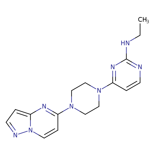 N-ethyl-4-(4-{pyrazolo[1,5-a]pyrimidin-5-yl}piperazin-1-yl)pyrimidin-2-amine