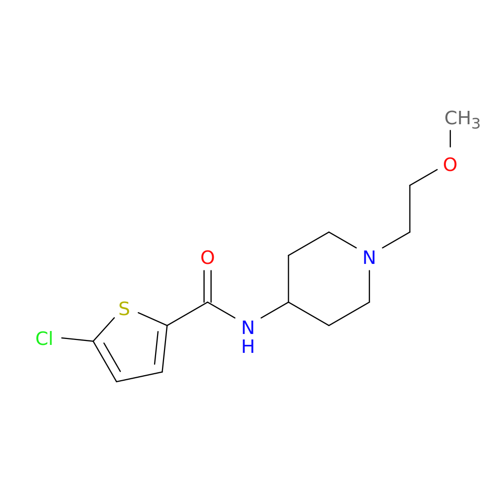 5-chloro-N-[1-(2-methoxyethyl)piperidin-4-yl]thiophene-2-carboxamide
