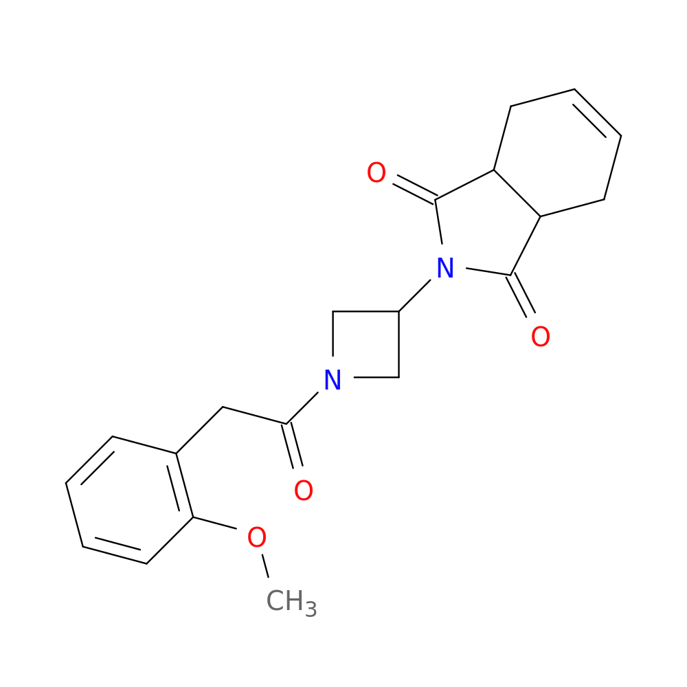 2-{1-[2-(2-methoxyphenyl)acetyl]azetidin-3-yl}-2,3,3a,4,7,7a-hexahydro-1H-isoindole-1,3-dione