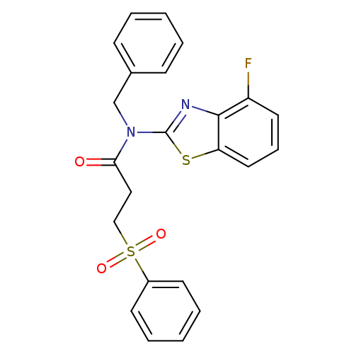 3-(benzenesulfonyl)-N-benzyl-N-(4-fluoro-1,3-benzothiazol-2-yl)propanamide