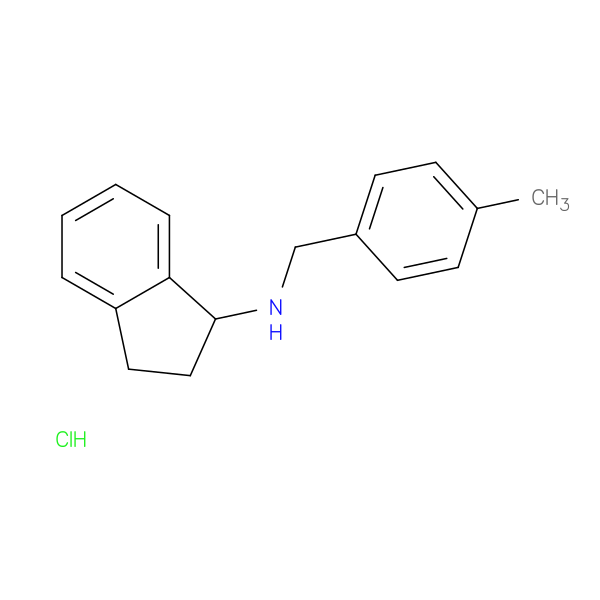 N-[(4-Methylphenyl)methyl]-2,3-dihydro-1H-inden-1-amine hydrochloride