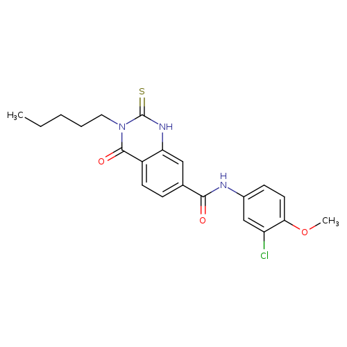 N-(3-chloro-4-methoxyphenyl)-4-oxo-3-pentyl-2-sulfanylidene-1,2,3,4-tetrahydroquinazoline-7-carboxamide