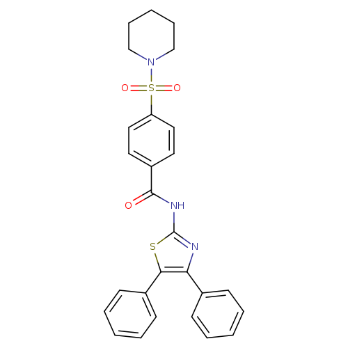 N-(4,5-diphenyl-1,3-thiazol-2-yl)-4-(piperidine-1-sulfonyl)benzamide