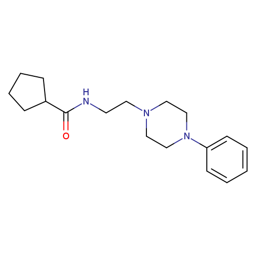 N-[2-(4-phenylpiperazin-1-yl)ethyl]cyclopentanecarboxamide