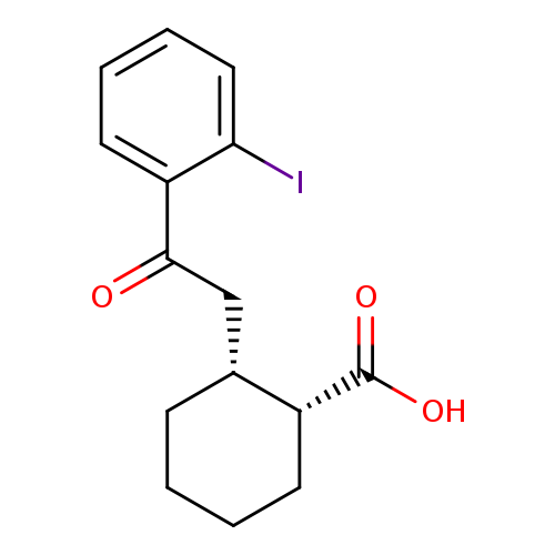 cis-2-[2-(2-Iodophenyl)-2-oxoethyl]cyclohexane-1-carboxylic acid