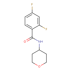 2,4-difluoro-N-(oxan-4-yl)benzamide