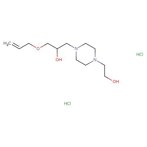 1-[4-(2-hydroxyethyl)piperazin-1-yl]-3-(prop-2-en-1-yloxy)propan-2-ol dihydrochloride