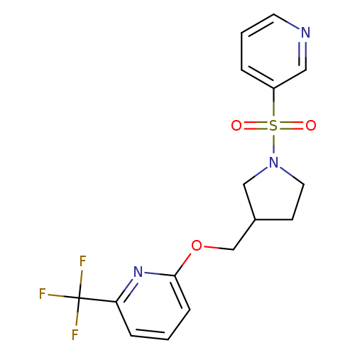 2-{[1-(pyridine-3-sulfonyl)pyrrolidin-3-yl]methoxy}-6-(trifluoromethyl)pyridine
