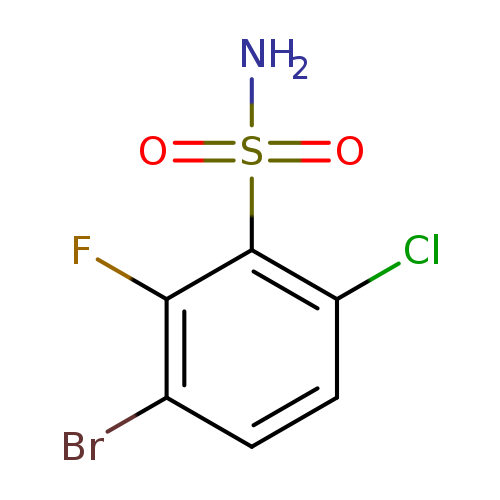 3-bromo-6-chloro-2-fluorobenzene-1-sulfonamide