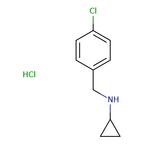 Benzenemethanamine, 4-chloro-N-cyclopropyl-, hydrochloride (1:1)