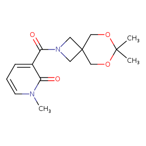 3-{7,7-dimethyl-6,8-dioxa-2-azaspiro[3.5]nonane-2-carbonyl}-1-methyl-1,2-dihydropyridin-2-one