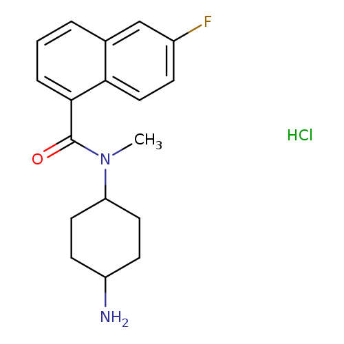 N-(4-aminocyclohexyl)-6-fluoro-N-methylnaphthalene-1-carboxamide hydrochloride