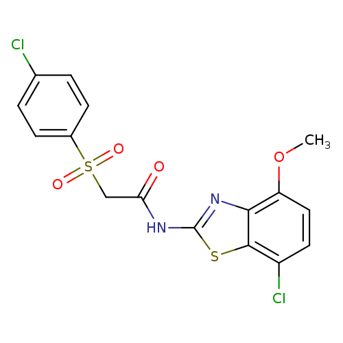 N-(7-chloro-4-methoxy-1,3-benzothiazol-2-yl)-2-(4-chlorobenzenesulfonyl)acetamide