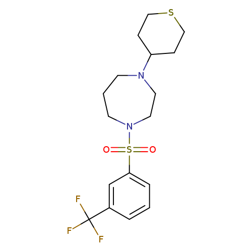 1-(thian-4-yl)-4-[3-(trifluoromethyl)benzenesulfonyl]-1,4-diazepane