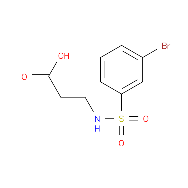 3-(3-Bromobenzenesulfonamido)propanoic acid