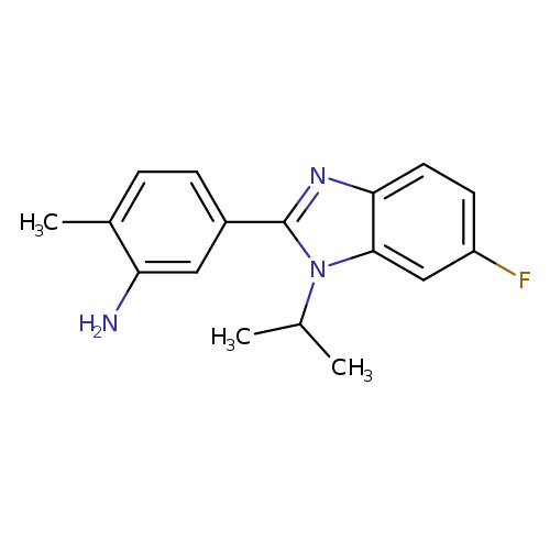 5-[6-fluoro-1-(propan-2-yl)-1H-1,3-benzodiazol-2-yl]-2-methylaniline