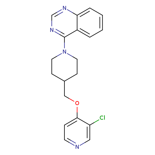 4-(4-{[(3-chloropyridin-4-yl)oxy]methyl}piperidin-1-yl)quinazoline