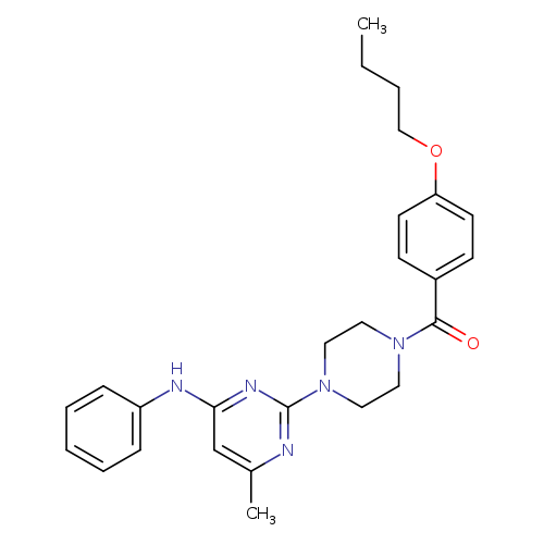 2-[4-(4-butoxybenzoyl)piperazin-1-yl]-6-methyl-N-phenylpyrimidin-4-amine