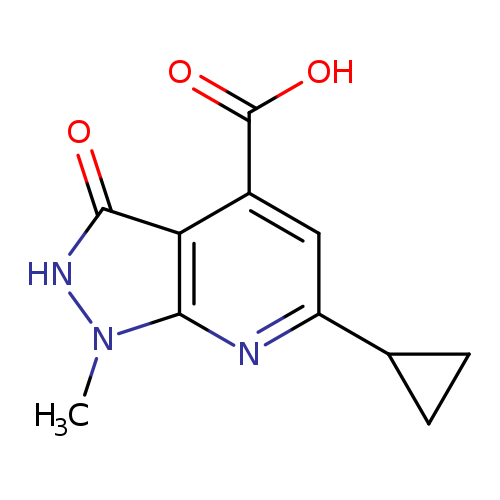 6-Cyclopropyl-1-methyl-3-oxo-2,3-dihydro-1H-pyrazolo[3,4-b]pyridine-4-carboxylic acid