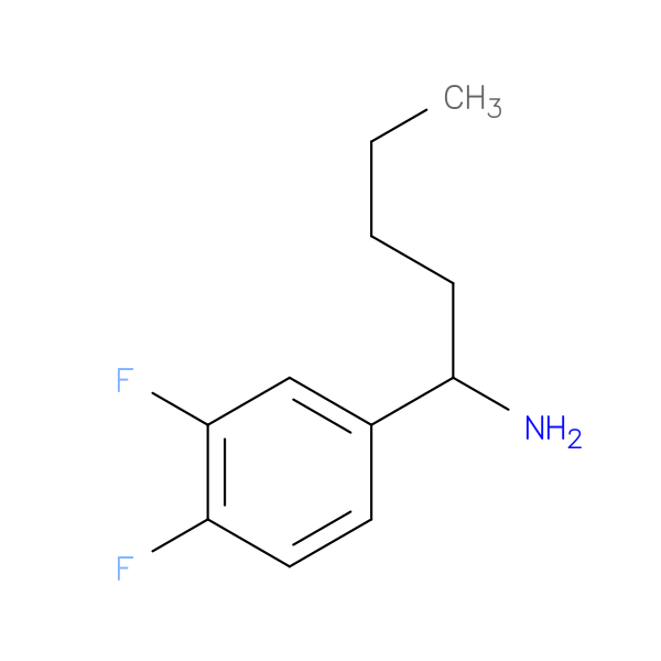1-(3,4-Difluorophenyl)pentylamine