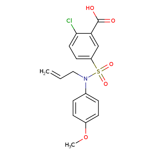 5-(N-Allyl-N-(4-methoxyphenyl)sulfamoyl)-2-chlorobenzoic acid